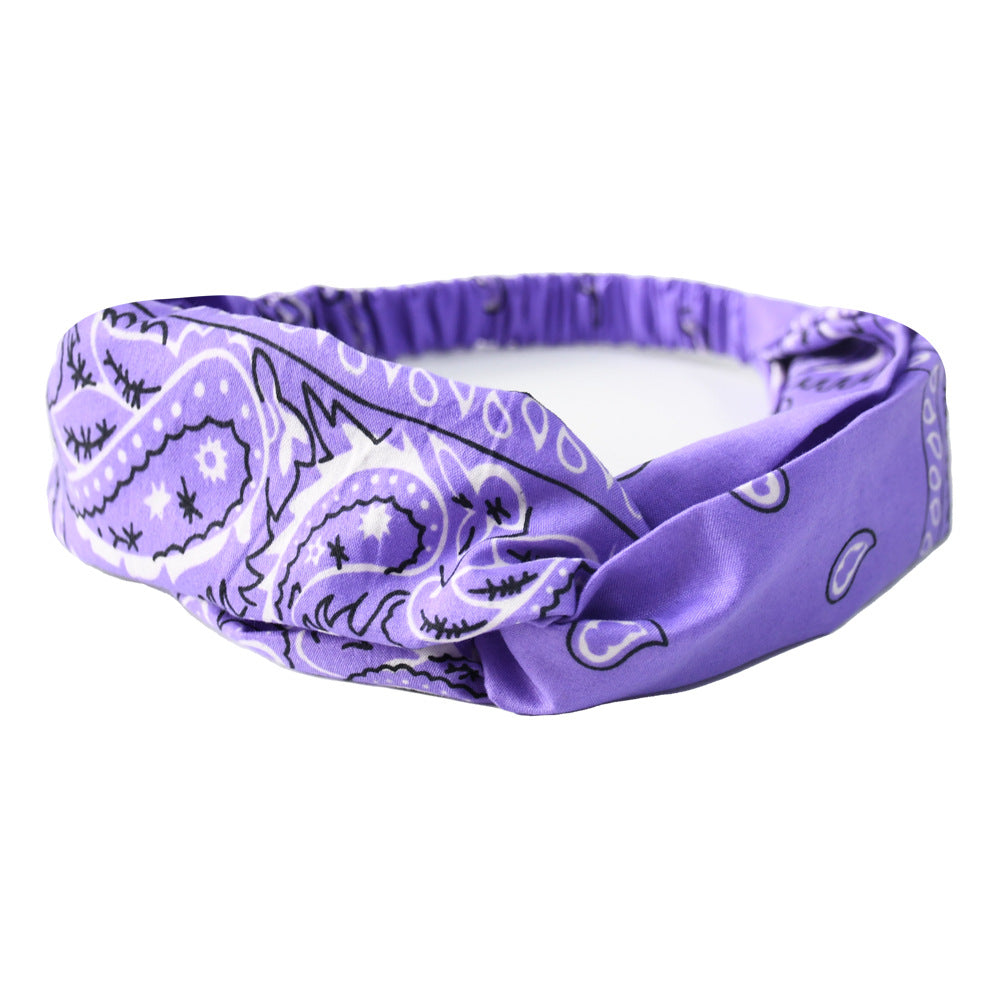 KONGRIA Vintage Bandana Headband – Stretch Twist Hair Band for Women
