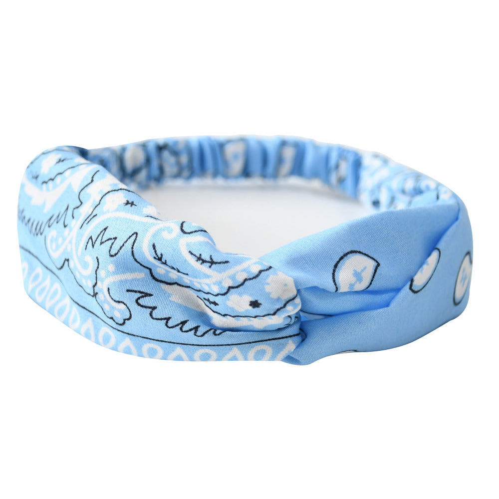 KONGRIA Vintage Bandana Headband – Stretch Twist Hair Band for Women