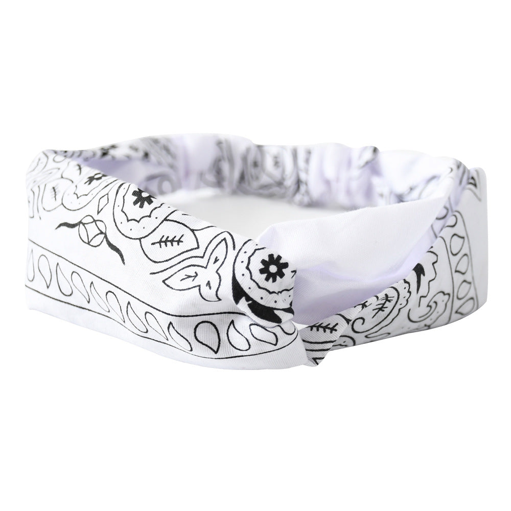 KONGRIA Vintage Bandana Headband – Stretch Twist Hair Band for Women