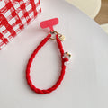 KONGRIA Cute Silicone Braided Phone Wrist Strap – Universal Phone Charm Lanyard