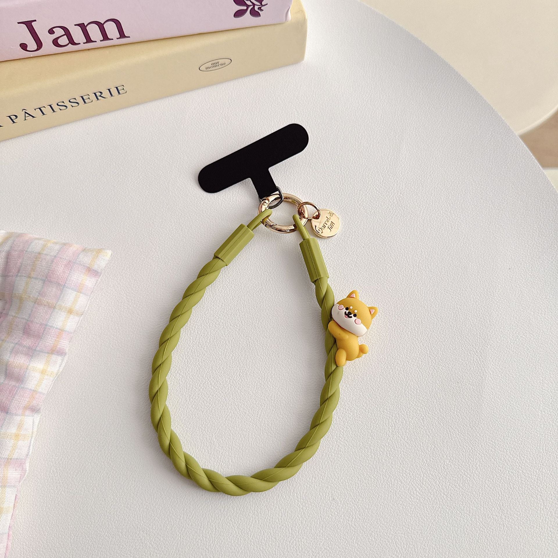 KONGRIA Cute Silicone Braided Phone Wrist Strap – Universal Phone Charm Lanyard