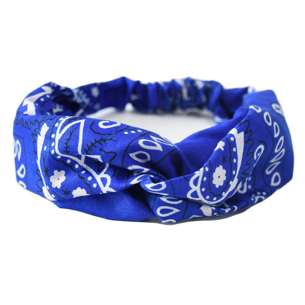 KONGRIA Vintage Bandana Headband – Stretch Twist Hair Band for Women