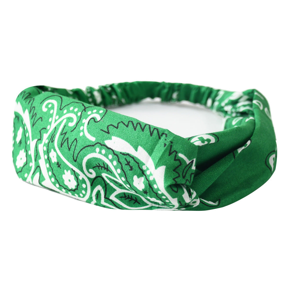 KONGRIA Vintage Bandana Headband – Stretch Twist Hair Band for Women