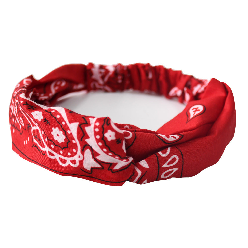 KONGRIA Vintage Bandana Headband – Stretch Twist Hair Band for Women