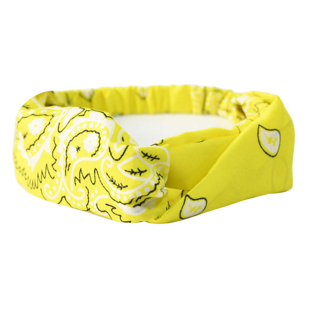 KONGRIA Vintage Bandana Headband – Stretch Twist Hair Band for Women