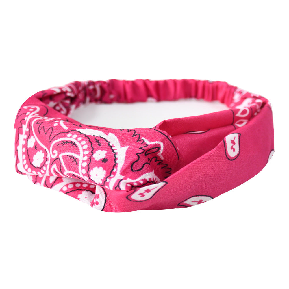 KONGRIA Vintage Bandana Headband – Stretch Twist Hair Band for Women